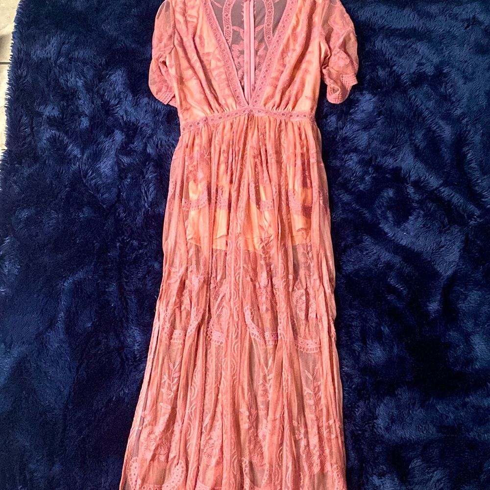 Dress with romper underneath